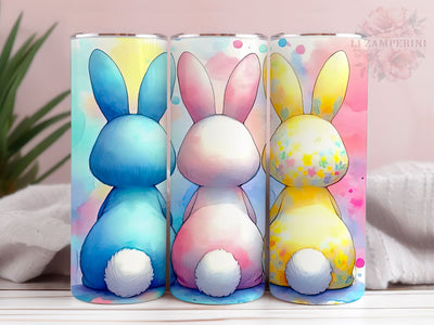 Easter Bunny 20oz Tumbler Wrap PNG, Straight & Tapered Tumbler Wrap, Happy Easter Tumbler Png, Funny Bunny Trio PNG, Instant Digital Download Sublimation Li Zamperini 