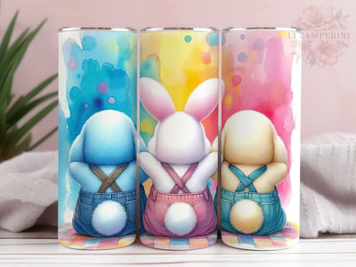 Easter Bunny 20oz Tumbler Wrap PNG, Straight & Tapered Tumbler Wrap, Happy Easter Tumbler Png, Funny Bunny Trio PNG, Instant Digital Download Sublimation Li Zamperini 