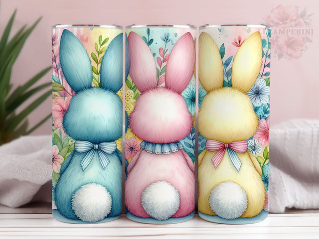 Easter Bunny 20oz Tumbler Wrap PNG, Straight & Tapered Tumbler Wrap, Happy Easter Tumbler Png, Funny Bunny Trio PNG, Instant Digital Download Sublimation Li Zamperini 
