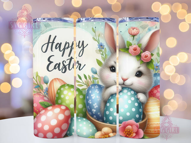 Easter Bunny 20oz Tumbler Wrap Sublimation Design, Happy Easter Tumbler Wrap, Instant Digital Download Sublimation SvggirlplusArt 