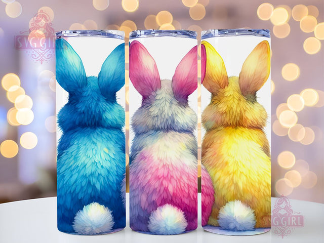 Easter Bunny 20oz Tumbler Wrap Sublimation Design, Happy Easter Tumbler Wrap, Instant Digital Download Sublimation SvggirlplusArt 