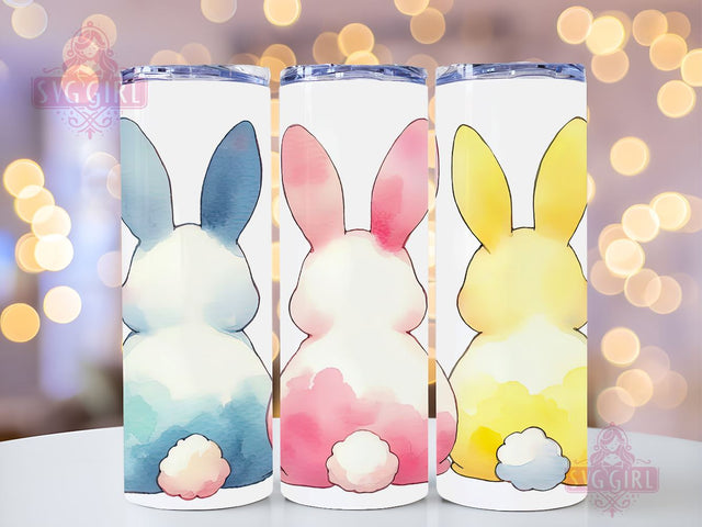 Easter Bunny 20oz Tumbler Wrap Sublimation Design, Happy Easter Tumbler Wrap, Instant Digital Download Sublimation SvggirlplusArt 