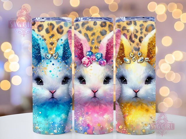 Easter Bunny 20oz Tumbler Wrap Sublimation Design, Happy Easter Tumbler Wrap, Instant Digital Download Sublimation SvggirlplusArt 