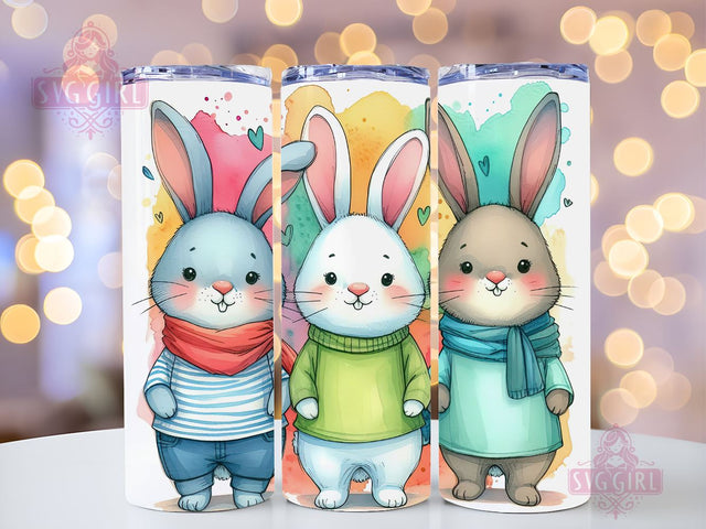 Easter Bunny 20oz Tumbler Wrap Sublimation Design, Straight Tapered Tumbler Wrap, Happy Easter Tumbler Png, Funny Bunny PNG, Instant Digital Download Sublimation SvggirlplusArt 