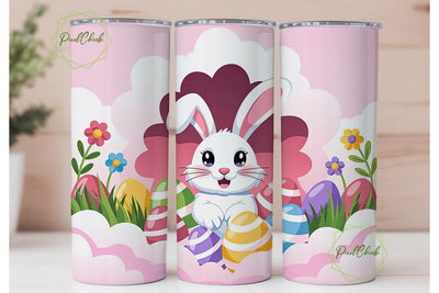 Easter Bunny 20oz Tumbler Wrap Sublimation PixelChick 