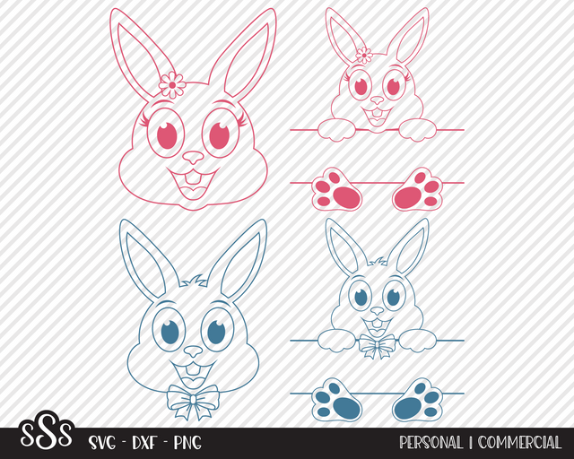 Easter Bunny Bundle | Easter SVG SVG Texas Southern Cuts 