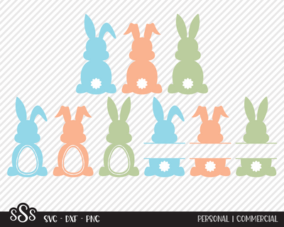 Easter Bunny Bundle | Easter SVG SVG Texas Southern Cuts 