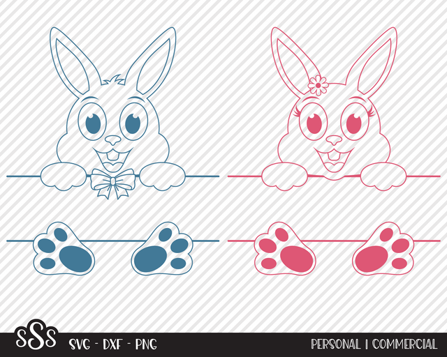 Easter Bunny Bundle | Easter SVG SVG Texas Southern Cuts 