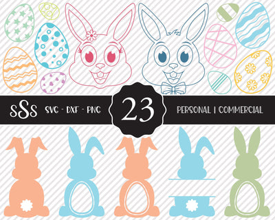 Easter Bunny Bundle | Easter SVG SVG Texas Southern Cuts 