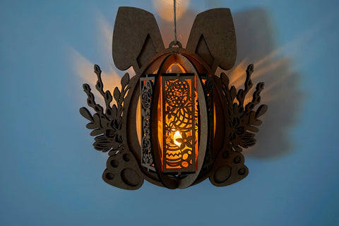 Easter Bunny Candle Holder SVG LaserCutano 