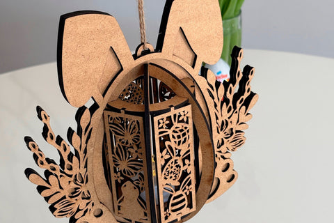 Easter Bunny Candle Holder SVG LaserCutano 