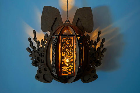 Easter Bunny Candle Holder SVG LaserCutano 