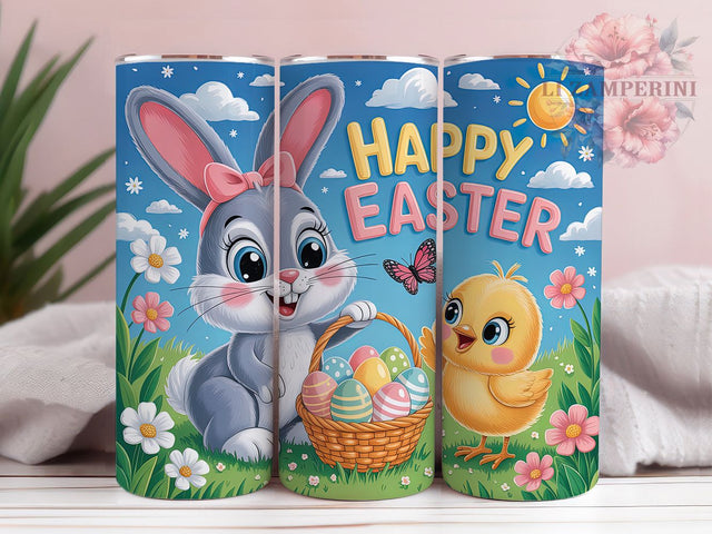 Easter Bunny Chick 20oz Tumbler, Spring Chick Design, Cute Bunny Sublimation, 20oz Tumbler PNG Wrap, Seasonal Cup Wrap, Holiday Sublimation Design, Digital Easter Chick Wrap Sublimation Li Zamperini 