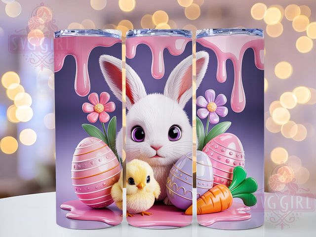Easter Bunny Chick Tumbler, Cute Chick Tumbler, Stylish 20oz Wrap, Sublimation Design, Trendy Gift Idea, Bunny Chick Wrap, Holiday Easter Tumbler Sublimation SvggirlplusArt 
