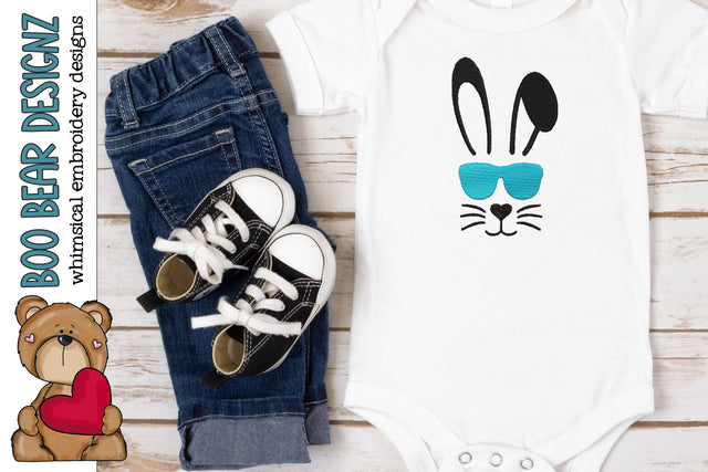 Easter Bunny Chillin Embroidery design Embroidery/Applique DESIGNS Boo Bear Designz 