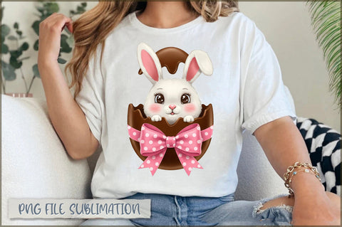 Easter Bunny Chocolate Egg PNG Sublimation Shetara Begum 