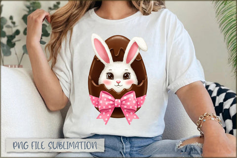 Easter Bunny Chocolate Egg PNG Sublimation Shetara Begum 