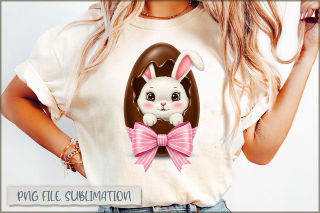Easter Bunny Chocolate Egg PNG Sublimation Shetara Begum 