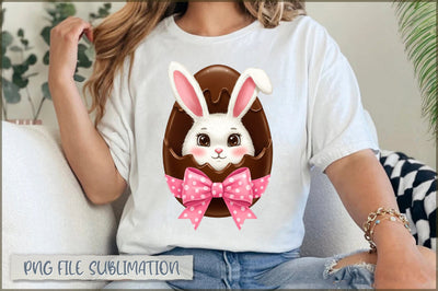 Easter Bunny Chocolate Egg PNG Sublimation Shetara Begum 
