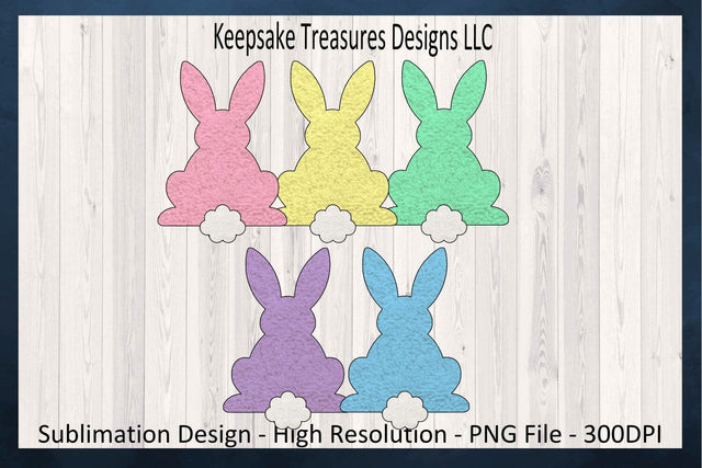 Easter Bunny Clipart, PNG and JPEG Files, Sublimation PNG, Easter Rabbits, Easter Crafts, Digital Download Sublimation Keepsake Treasures Designs LLC. 
