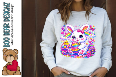 Easter Bunny Clipart Sublimation Boo Bear Designz 
