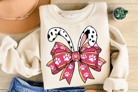 Easter Bunny Coquette Bow PNG, Coquette Sublimation Design Sublimation Regulrcrative 