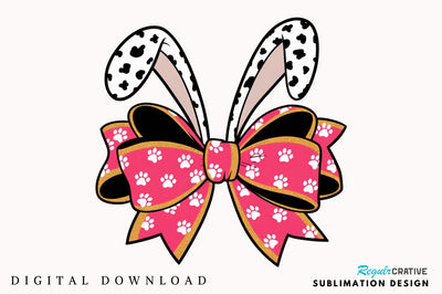 Easter Bunny Coquette Bow PNG, Coquette Sublimation Design Sublimation Regulrcrative 