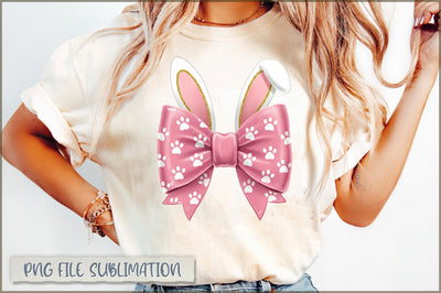 Easter Bunny Coquette PNG Sublimation Shetara Begum 