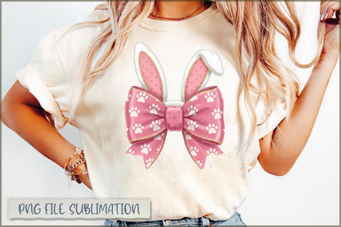 Easter Bunny Coquette PNG Sublimation Shetara Begum 