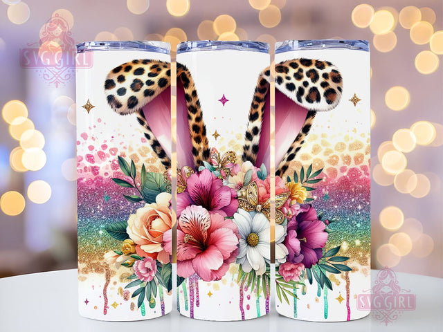 Easter Bunny Ears 20oz Tumbler Wrap Sublimation Design, Straight Tapered Tumbler Wrap, Happy Easter Day Tumbler Png, Instant Digital Download Sublimation SvggirlplusArt 