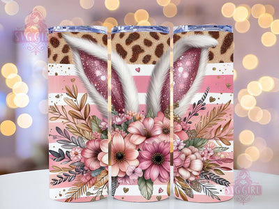 Easter Bunny Ears 20oz Tumbler Wrap Sublimation Design, Straight Tapered Tumbler Wrap, Happy Easter Day Tumbler Png, Instant Digital Download Sublimation SvggirlplusArt 