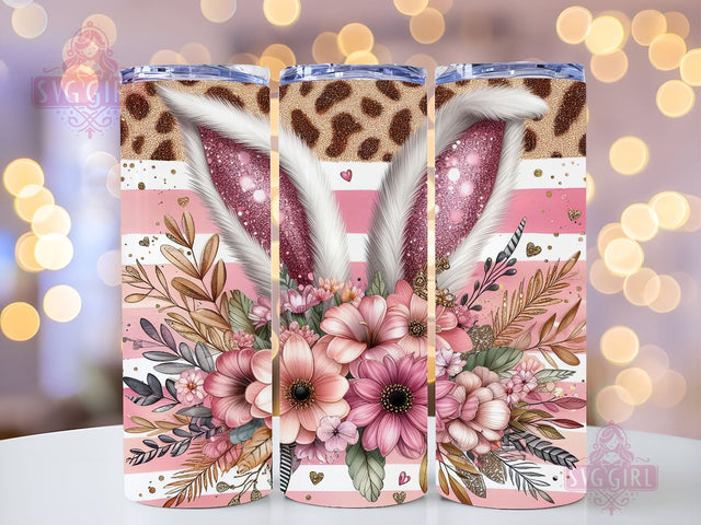 Easter Bunny Ears 20oz Tumbler Wrap Sublimation Design, Straight Tapered Tumbler Wrap, Happy Easter Day Tumbler Png, Instant Digital Download Sublimation SvggirlplusArt 