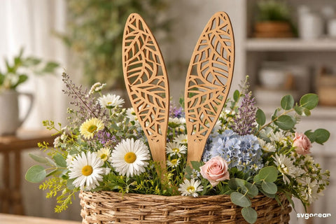 Easter Bunny Ears Laser Cut Bundle SVG SvgOcean 