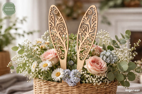 Easter Bunny Ears Laser Cut Bundle SVG SvgOcean 