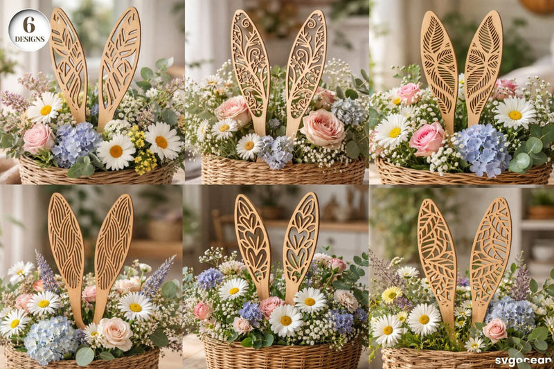 Easter Bunny Ears Laser Cut Bundle SVG SvgOcean 