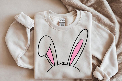 Easter Bunny Ears Svg, Cute Bunny Foot Svg, Rabbit Feet Svg, Happy Easter Svg SVG DesignDestine 