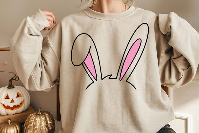 Easter Bunny Ears Svg, Cute Bunny Foot Svg, Rabbit Feet Svg, Happy Easter Svg SVG DesignDestine 