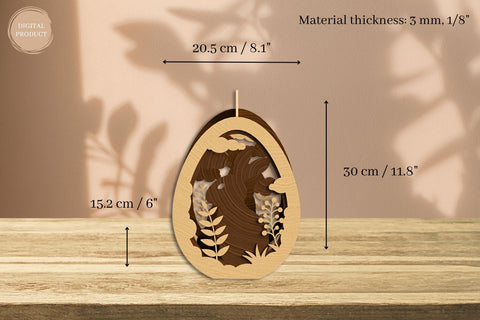 Easter Bunny Egg Basket Laser Cut SVG SvgOcean 