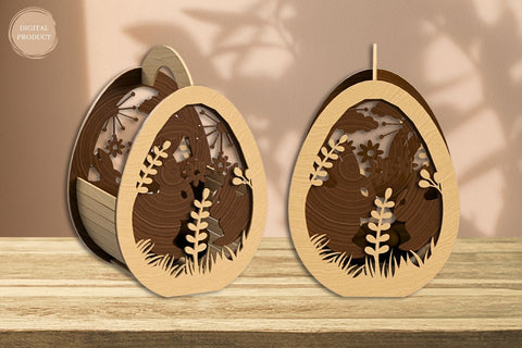 Easter Bunny Egg Basket Laser Cut SVG SvgOcean 