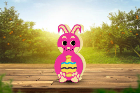 Easter Bunny Egg Holder SVG Design SVG CraftLabSVG 