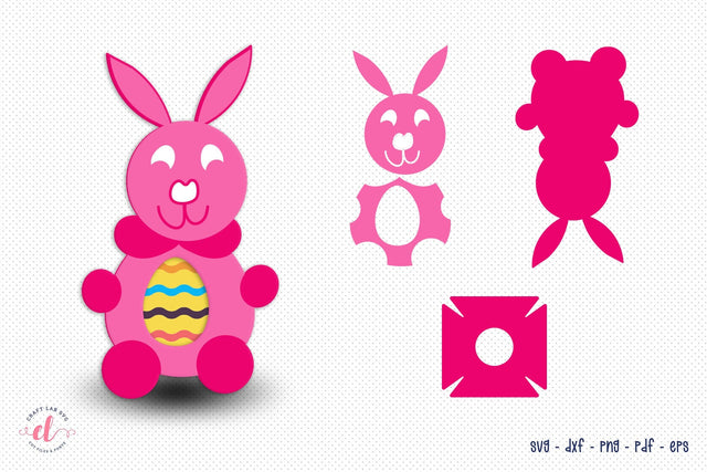 Easter Bunny Egg Holder SVG SVG CraftLabSVG 