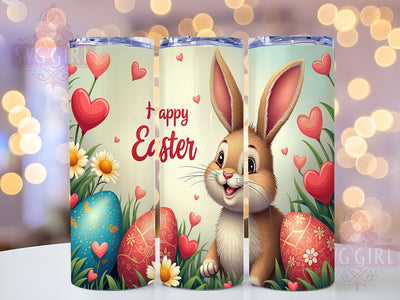 Easter Bunny Eggs 20oz Tumbler Wrap Sublimation Design, Straight Tapered Tumbler Wrap, Happy Easter Tumbler Png, Instant Digital Download Sublimation SvggirlplusArt 