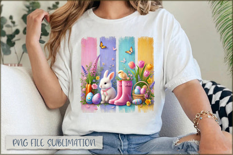 Easter Bunny Eggs Easter Day Sublimation Sublimation Shetara Begum 
