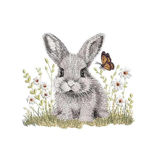 Easter Bunny Embroidery Design, 3 sizes, Instant Download Embroidery/Applique DESIGNS Nino Nadaraia 