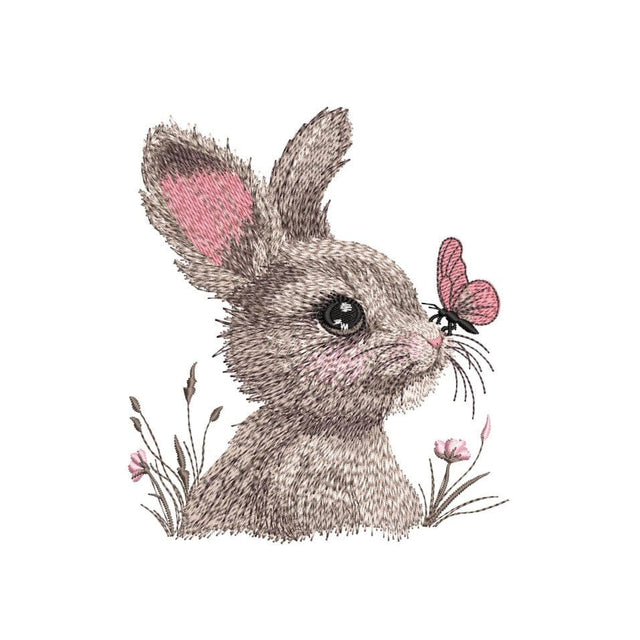 Easter Bunny Embroidery Design, 3 sizes, Instant Download Embroidery/Applique DESIGNS Nino Nadaraia 