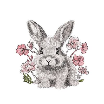 Easter Bunny Embroidery Design, 3 sizes, Instant Download Embroidery/Applique DESIGNS Nino Nadaraia 
