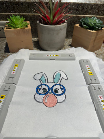 Easter Bunny Embroidery Design 4 Sizes - File formats in pes,dst,jef,xxx,exp,vip,vp3, holiday, season, bunny's, rabbit, trending, Face Embroidery/Applique DESIGNS AestheticdesignsE 