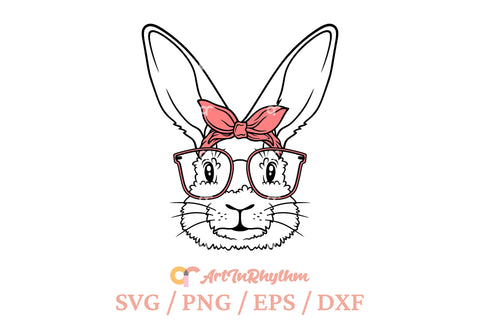 Easter Bunny Face Svg, Easter Rabbit Svg, Easter Svg, Bunny Svg SVG Artinrhythm shop 