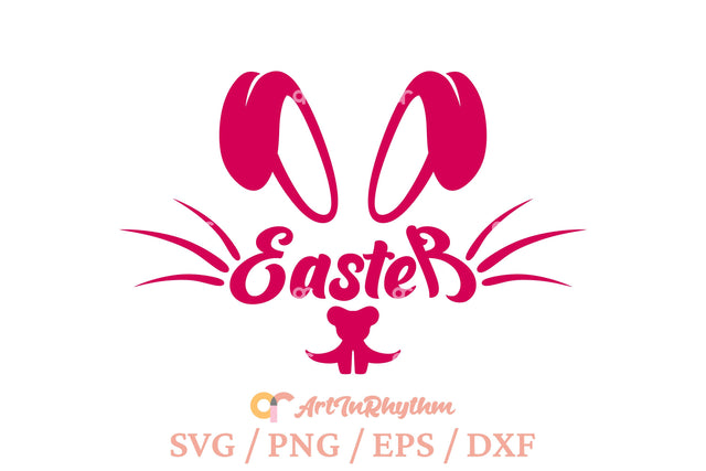 Easter bunny face svg SVG Artinrhythm shop 