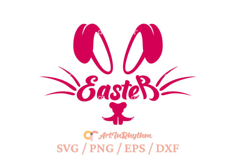 Easter bunny face svg SVG Artinrhythm shop 